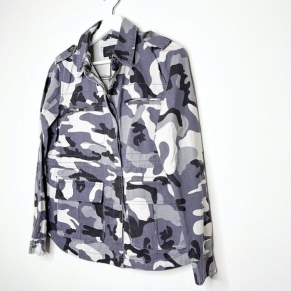ROMEO + JULIET Gray Camo Utility Jacket - Picture 3 of 10